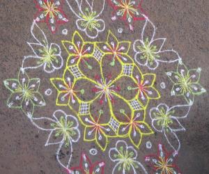 flower kolam