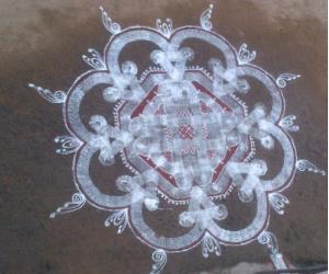 Padi kolam for Tamil new year