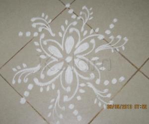 Free hand Rangoli