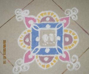 Rangoli: Sri Krishna Jeyanthi Kolam