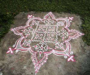 Sikku Kolam for Deepavali