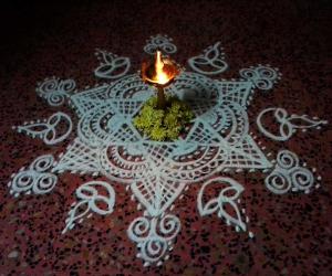 Rangoli: puja kolam