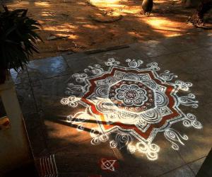 Rangoli: swami saranam