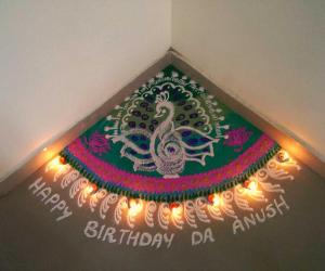 Rangoli: Happy bday anush