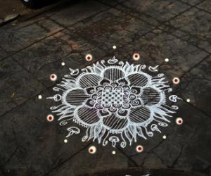 Rangoli: friday diyas