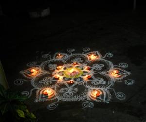 Rangoli: karthigai days