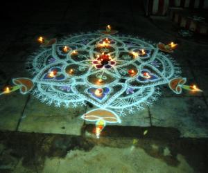 century kolam(karthigai kolam)