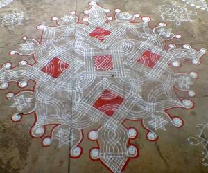 Rangoli: mazhai kolam