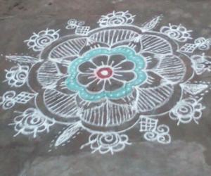 Rangoli: free hand rangoli