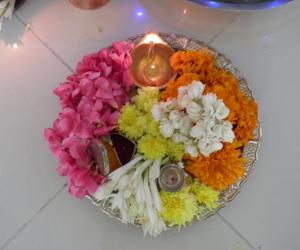 aarthi plate for navratri