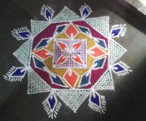 Free hand Rangoli