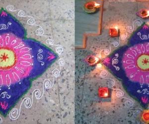 Rangoli for Thiru Karthikai 2012