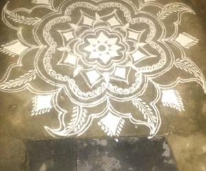 Diamond rangoli