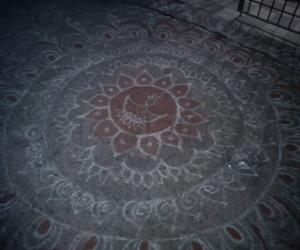 my kolam on diwali