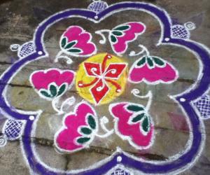 Rangoli: Lotus 