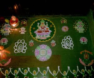 Rangoli: diwali stencil rangoli