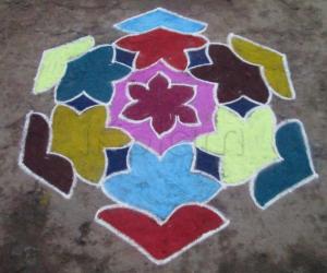 colourful kolam