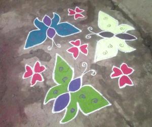 butterfly kolam