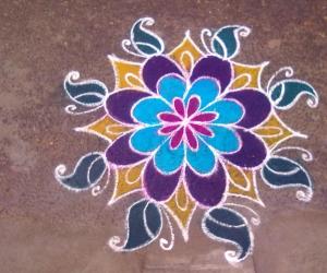 free hand rangoli