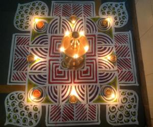 Karthigai Maa Kolam