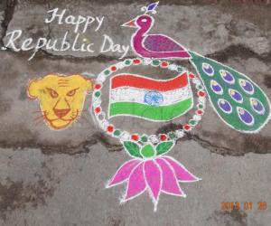 Rangoli: Happy Republic Day :)