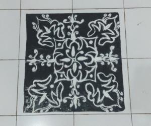 Free hand rangoli