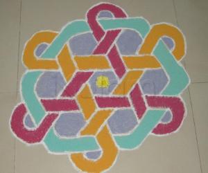 Rangoli: Colour kolam.