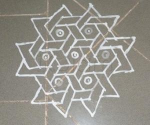 Rangoli: Daily flat kolam