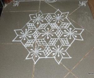 Daily flat kolam