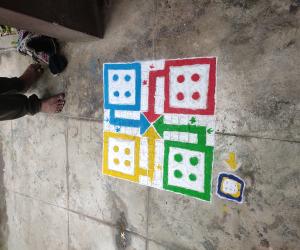 Ludo rangoli