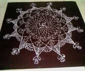 Rangoli: freehand