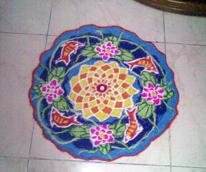 Rangoli: freehand