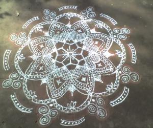 purattasi saturday kolam