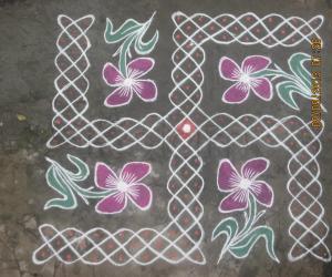 Swastik kolam