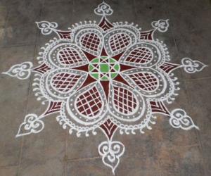 Rangoli: tuesday kavi kolam