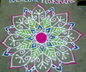 Rangoli: welcome kolam