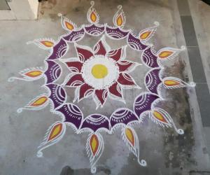 Freehand Rangoli