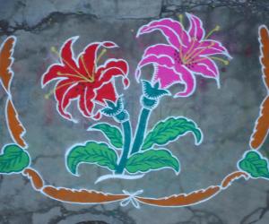 flower kolam