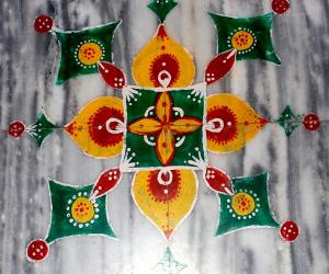 Rangoli: Simple rangoli