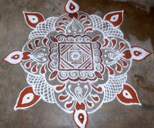 Rangoli: Simple rangoli