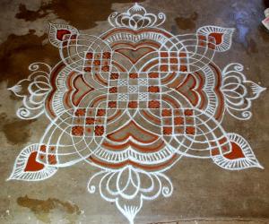 Simple rangoli