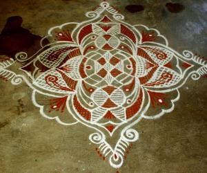 Rangoli: Simple rangoli