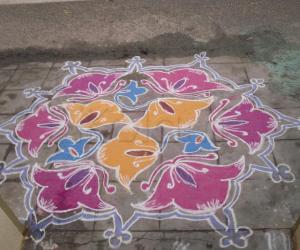 Rangoli: Kolam on Bhogi day