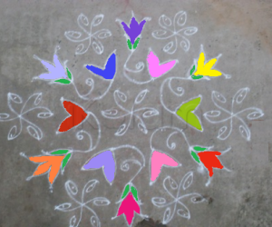 Rangoli: margazhi kolam day 8