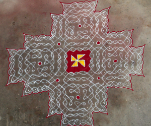 Rangoli: Pongal kolam 2