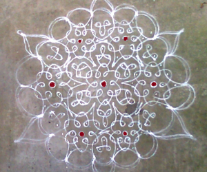 Rangoli: Margazhi kolam day1