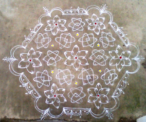 Rangoli: Margazhi kolam day7