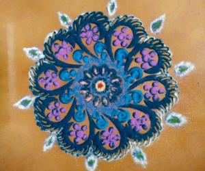 Stencil kolam