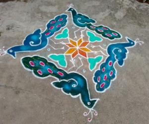 Rangoli: Neighbour 's kolam