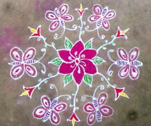 Kaanum pongal rangoli